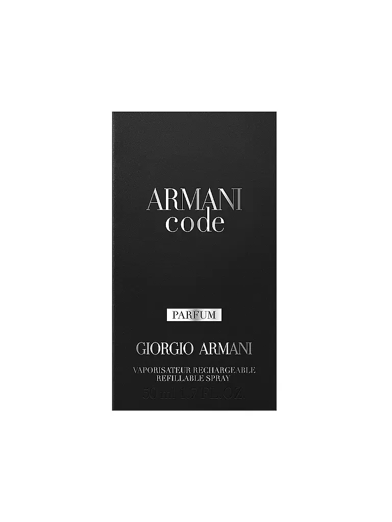 GIORGIO ARMANI | Code Parfum 50 ml Nachfüllbar | keine Farbe