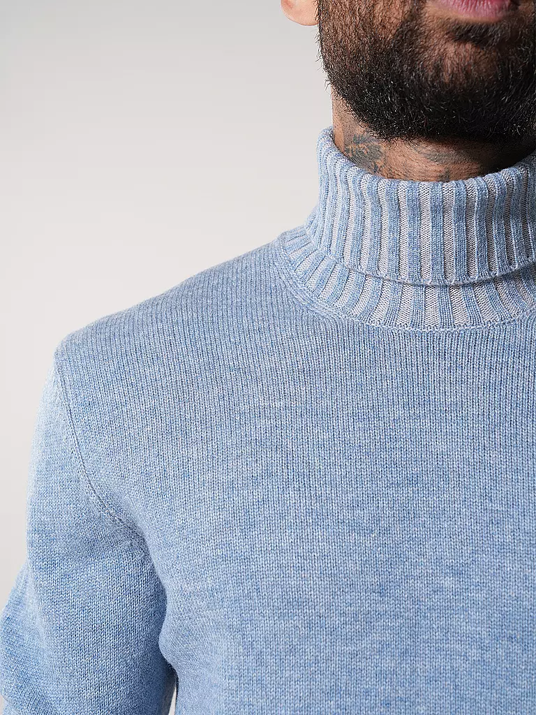 GRAN SASSO | Rollkragenpullover | hellblau