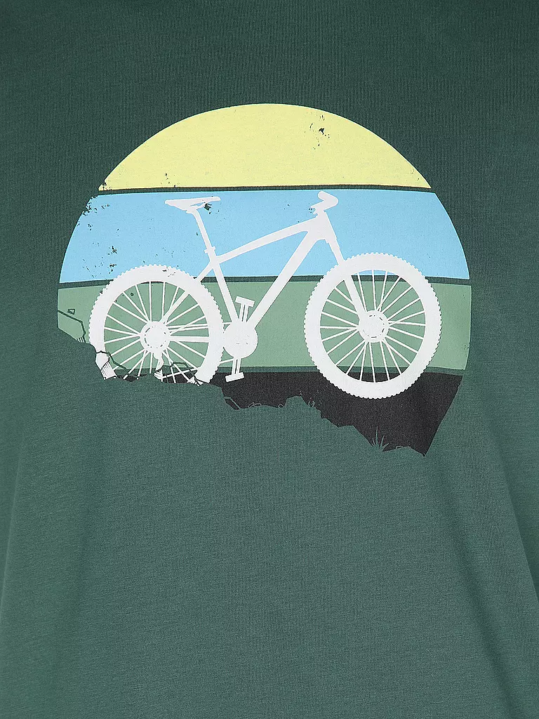 GREENBOMB | T-Shirt GUIDE BIKE DOWNHILL | grün