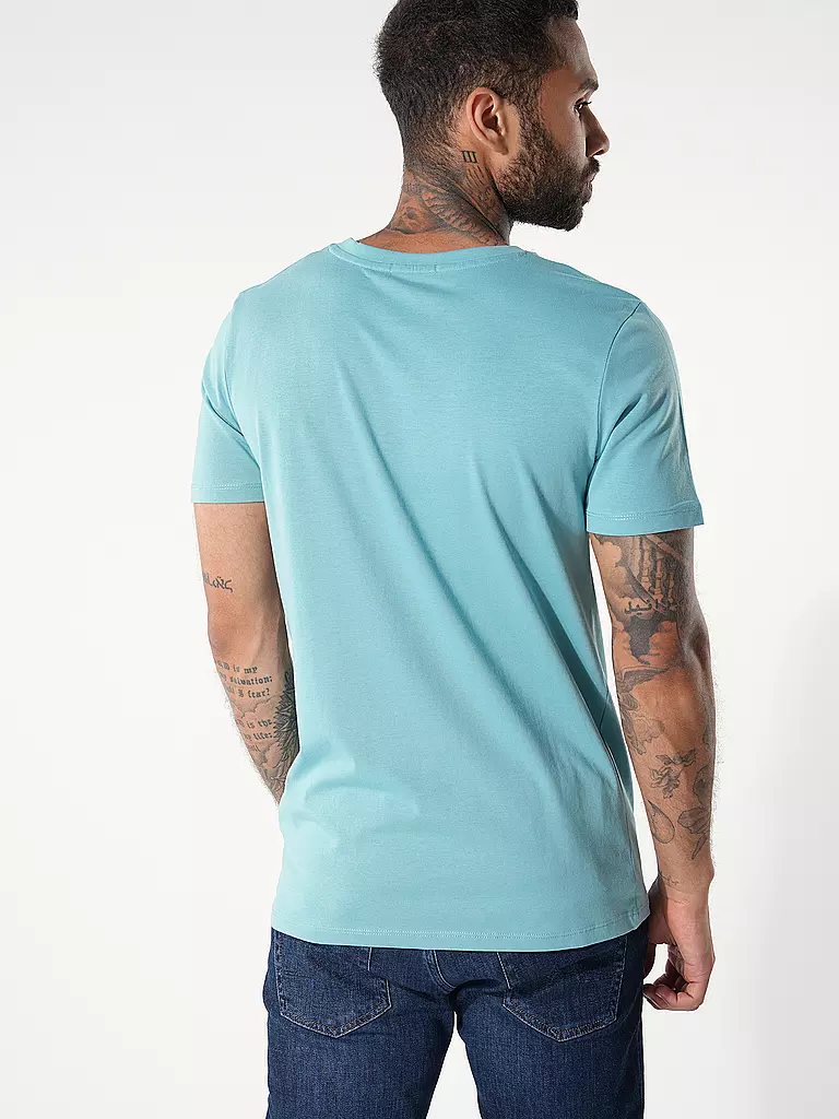 GREENBOMB | T-Shirt GUIDE BIKE KNUT | blau