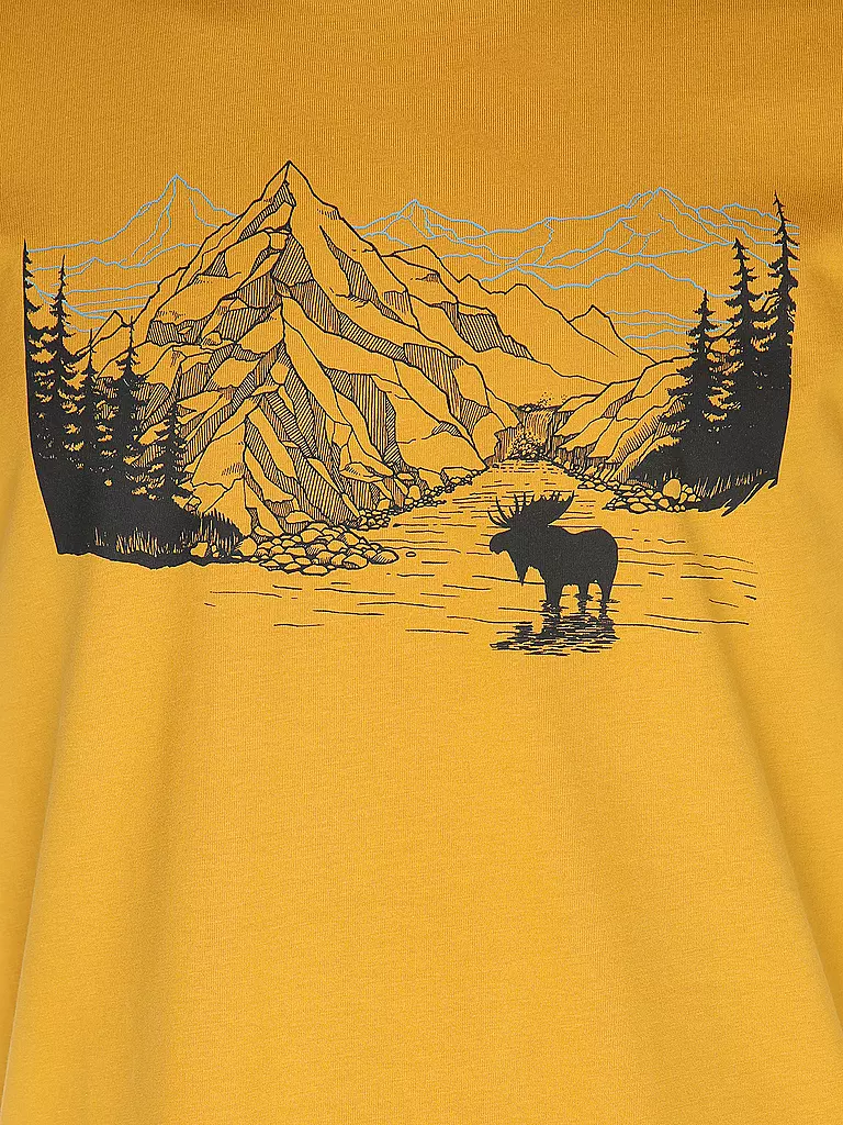 GREENBOMB | T-Shirt GUIDE NATURE MOOSE MOUNTAIN | senf