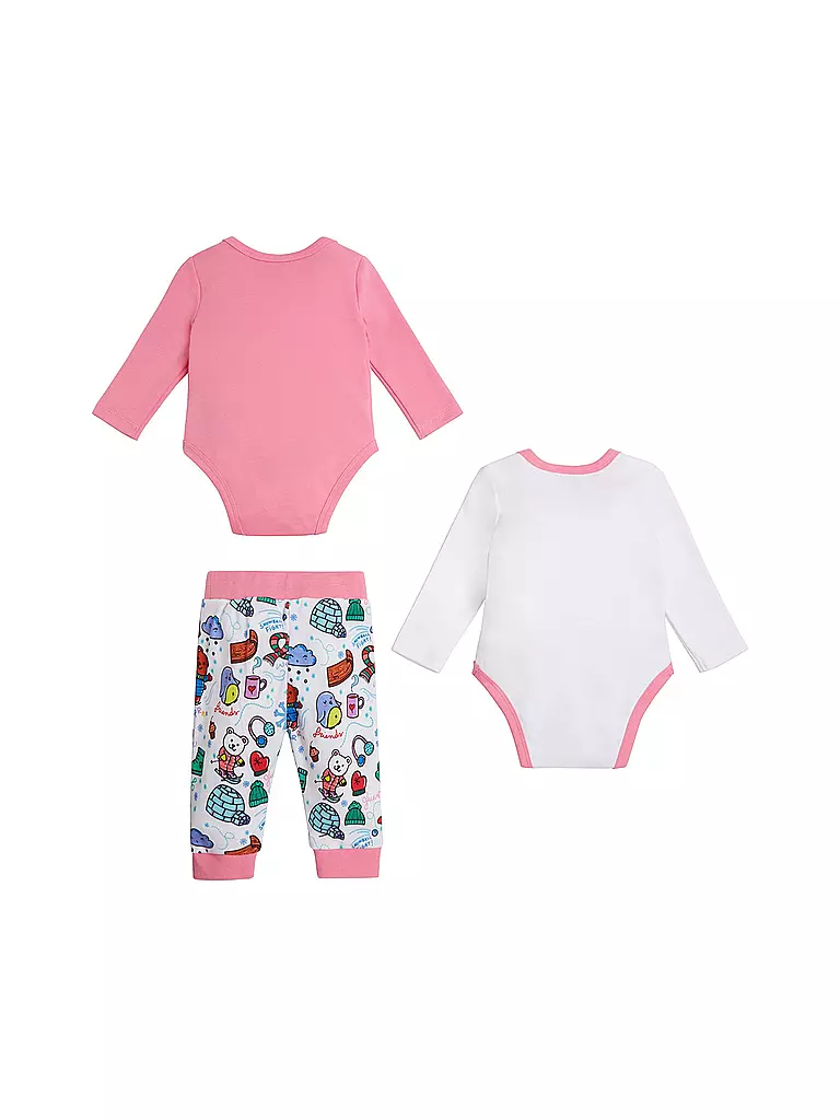 GUESS | Baby Set Bodys und Hose 3 teilig | weiss