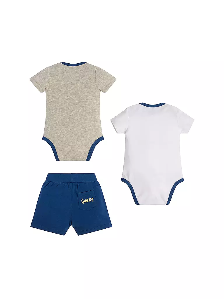 GUESS | Baby Set Bodys und Hose 3 teilig | blau