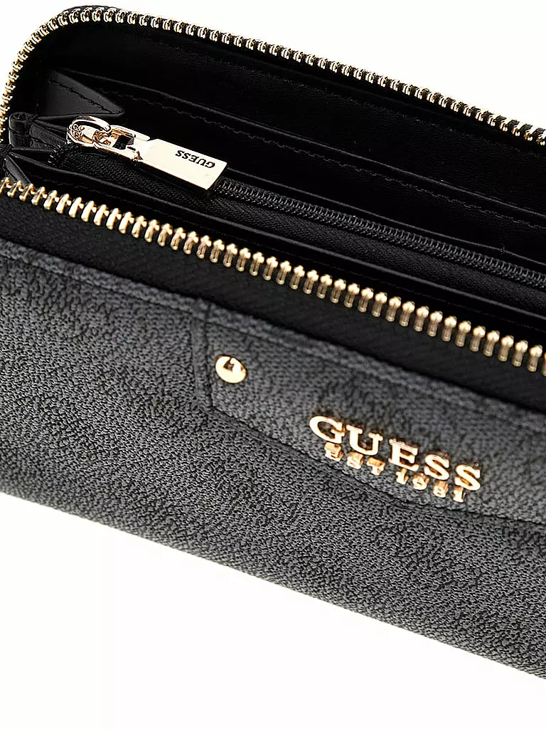 GUESS | Geldbörse ECO BRENTON Large | schwarz