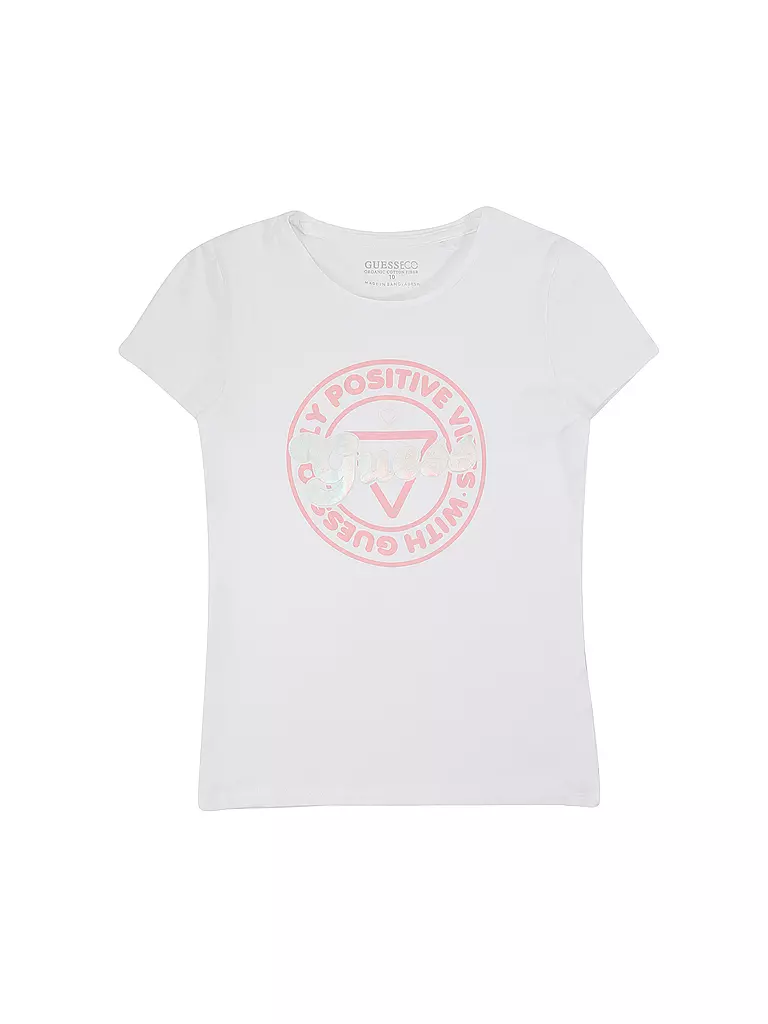 GUESS | Mädchen T-Shirt  | weiss