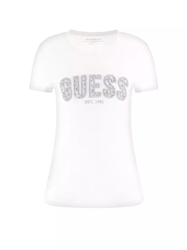 GUESS | T-Shirt  | weiss