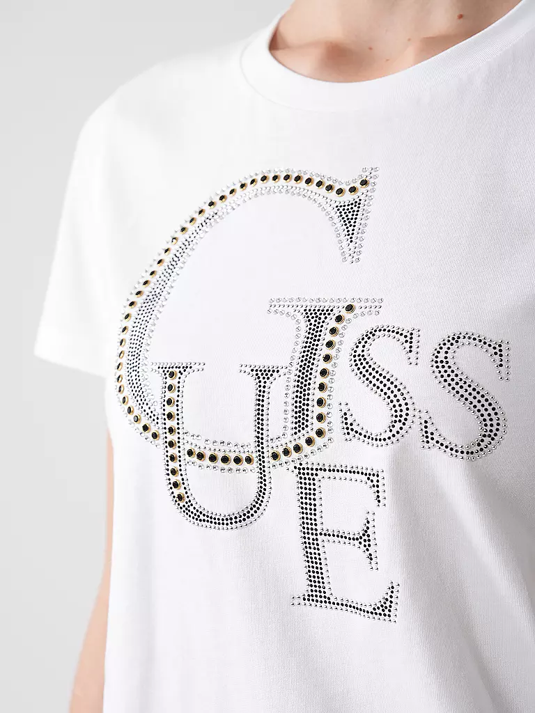 GUESS | T-Shirt  | weiss