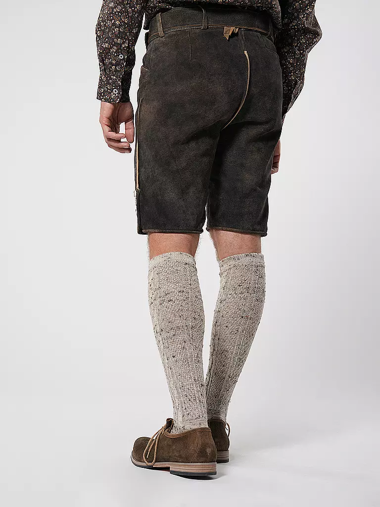 GWEIH & SILK | Lederhose BORIS | braun