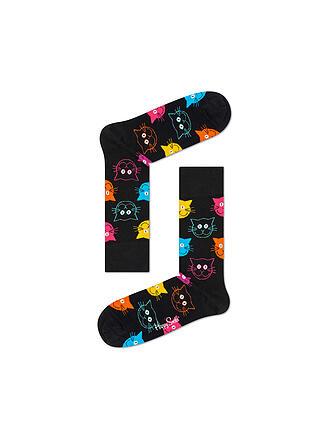 HAPPY SOCKS | Damen Socken CAT 36-40 black