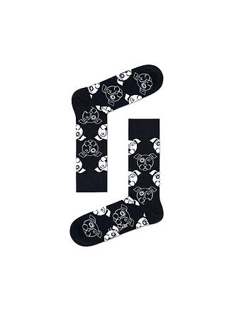 HAPPY SOCKS | Herren Socken DOG 41-46 black/white