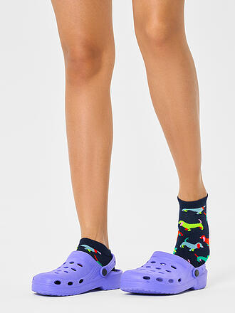 HAPPY SOCKS | Damen Sneaker Socken 36-40 PUPPY LOVE navy