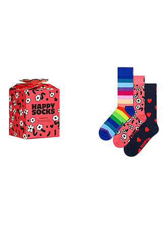 HAPPY SOCKS | Damen Geschenkbox Socken 3er Pkg 36-40 blue