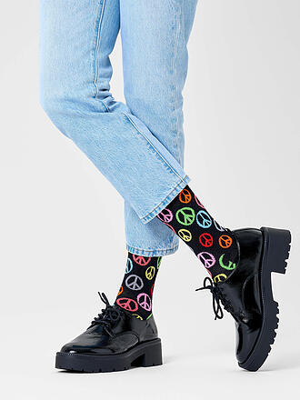 HAPPY SOCKS | Damen Socken PEACE 36-40 black