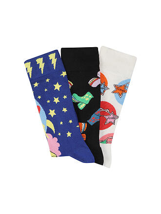 HAPPY SOCKS | Herren Socken ELTON JOHN 3er Pkg. 41-46black