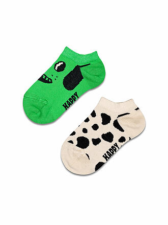 HAPPY SOCKS | Kinder Sneaker Socken DOG 2er Pkg green