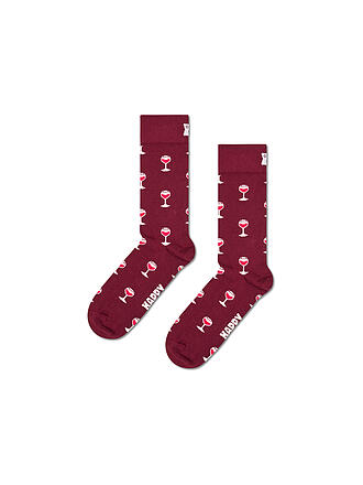 HAPPY SOCKS | Damen Socken GLASS OF WINE 36-40 dark red