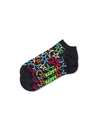 HAPPY SOCKS | Damen Sneaker Socken MEGA STAR 36-40 black