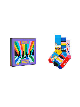 HAPPY SOCKS | Herren Geschenkbox Socken BEATLES 3er Pkg 41-46 turquoise