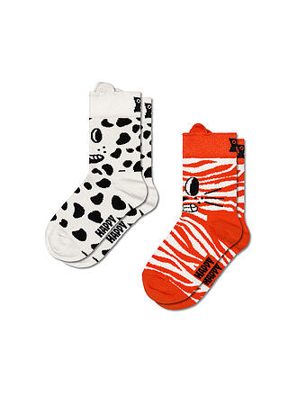 HAPPY SOCKS | Kinder Socken CAT & DOG 2er Pkg White