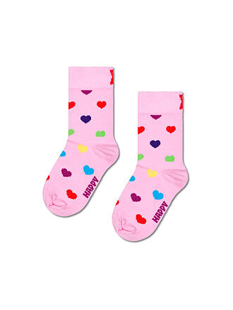 HAPPY SOCKS | Mädchen Socken HEART SOCK light pink