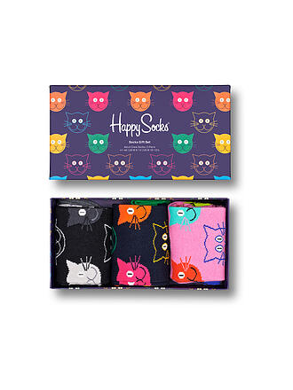 HAPPY SOCKS | Damen Socken  MIXED CAT SOCKS GIFT SET 36-40 3er Pkg multi