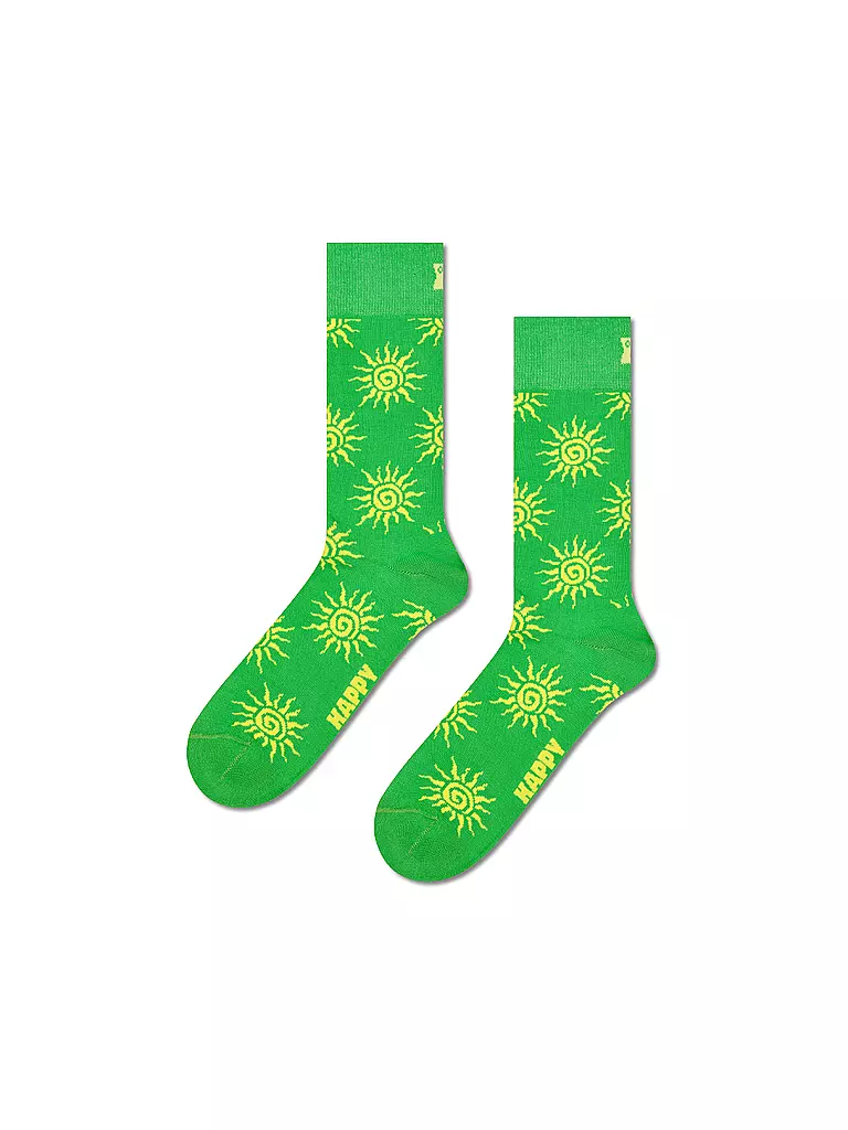 HAPPY SOCKS | Damen Socken SUN 36-40 green | grün