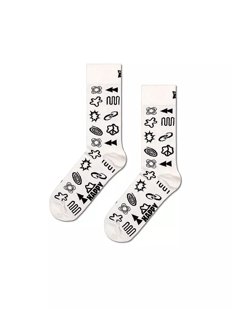 HAPPY SOCKS | Damen Socken TECHY SOCK 36-40 white | creme