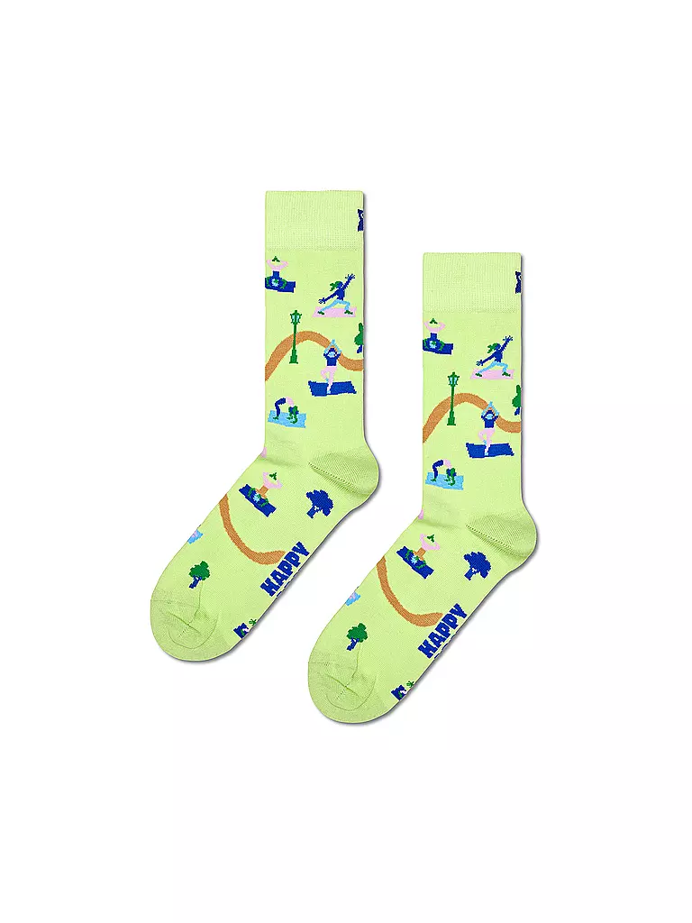 HAPPY SOCKS | Damen Socken YOGA IN THE PARK 36-40 light green | hellgrün