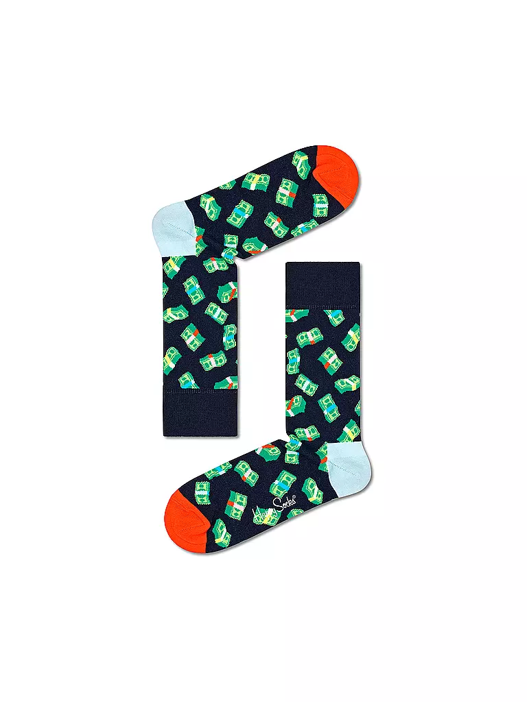 HAPPY SOCKS | Herren Socken MONEY MONEY 41-46 navy | dunkelblau