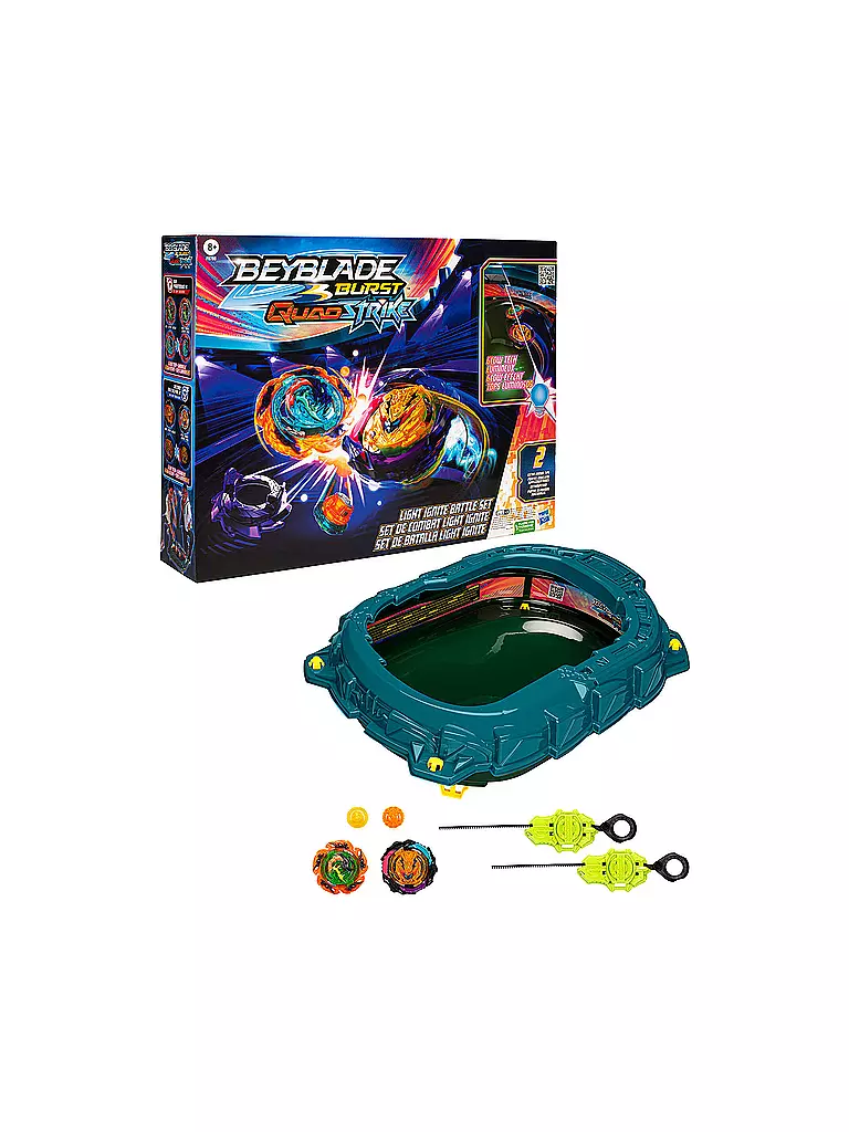 HASBRO | Beyblade Burst QuadStrike Light Ignite Battle Set | keine Farbe