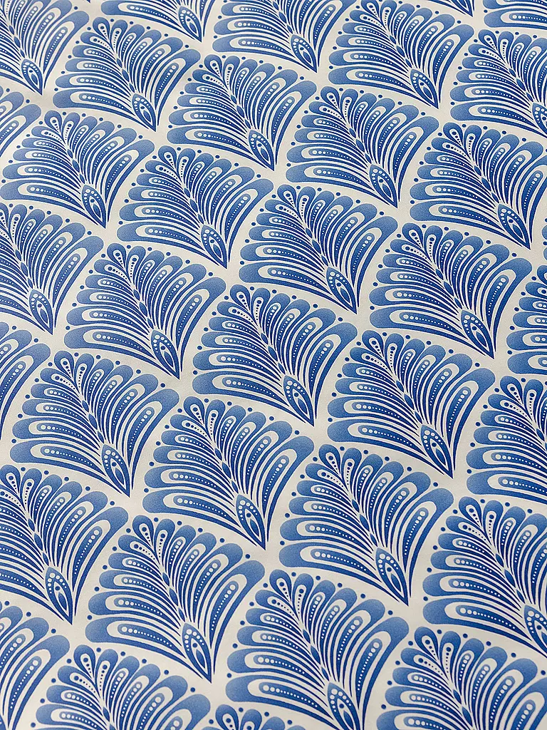 HEFEL | Tencel Bettwäsche Nice 70x90cm / 140x200cm Elfenbein | blau