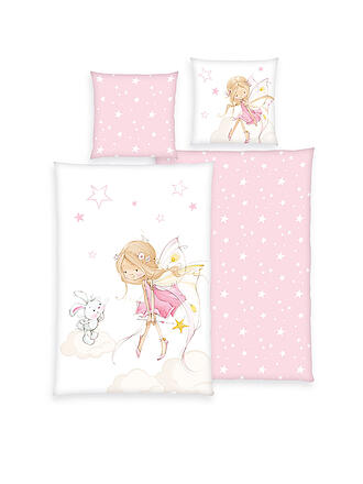 HERDING | Kinder Bettwäsche Little Fairy 70x90cm / 140x200cm Rosa