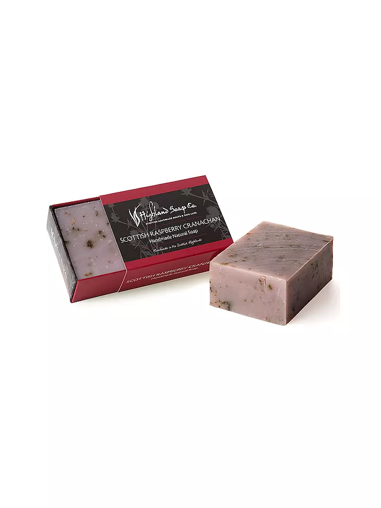 HIGHLAND SOAP | Seife WILD SCOTTISH RASPBERRY 190g | rot