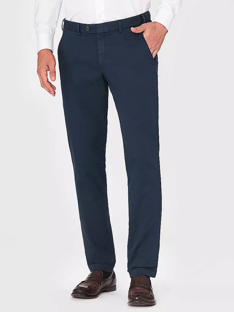 HILTL | Chino Slim Fit TOURIST 2.0 | dunkelblau