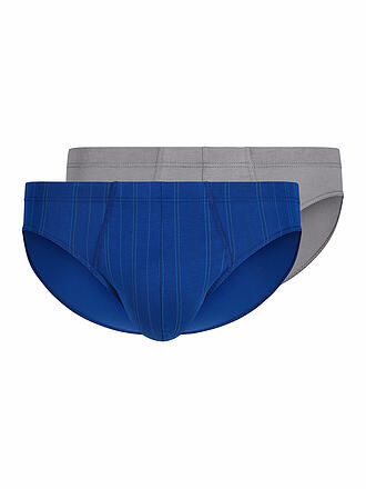 HUBER | Brasil Slip 2er Pkg. digital blue grey stripe select 