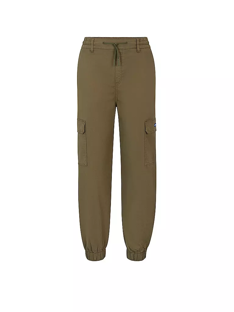 HUGO | Cargohose Relaxed Fit HISUNE-1-D_B | olive