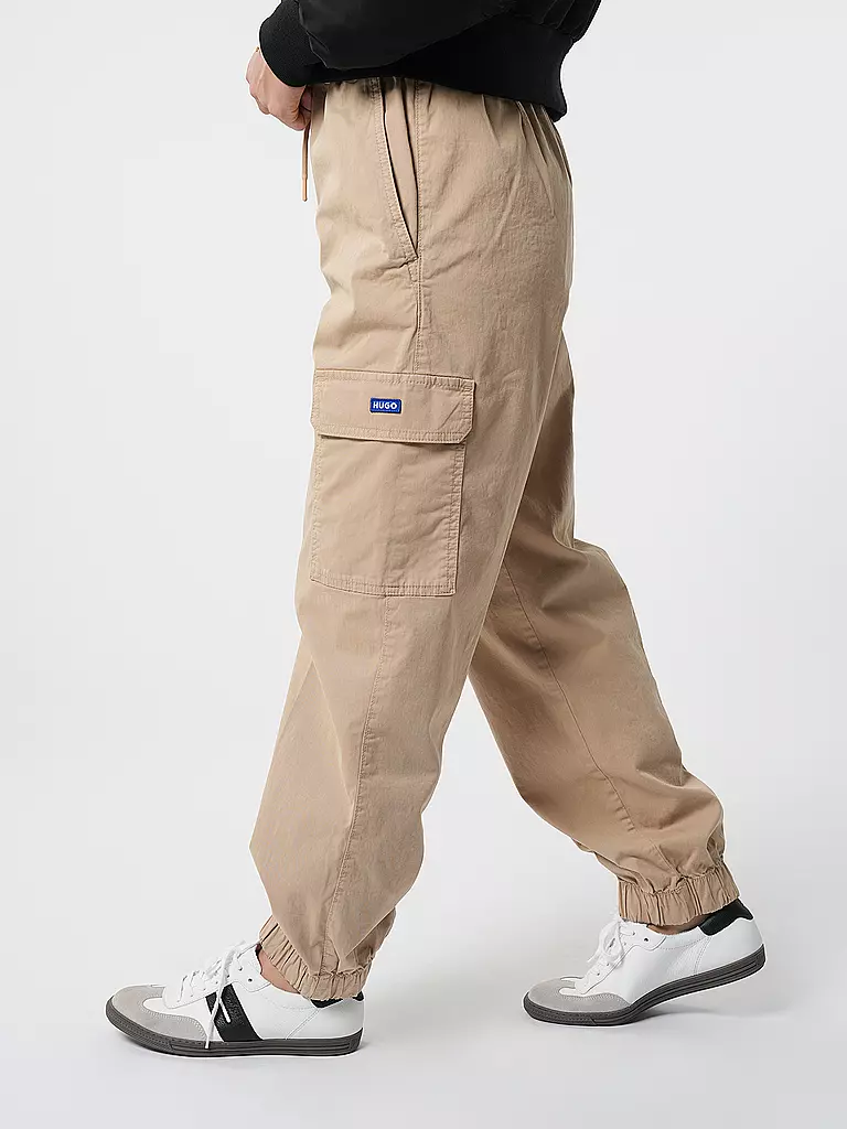 HUGO | Cargohose Relaxed Fit HISUNE-1-D_B | beige