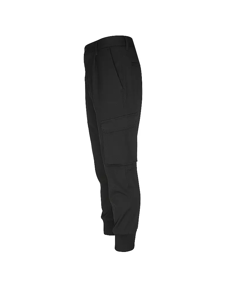 HUGO | Cargohose Slim Fit GLAVIN241 | schwarz