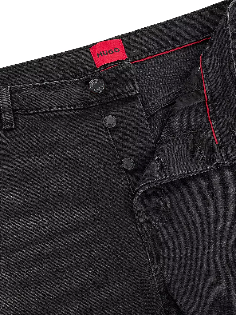 HUGO | Jeans Tapered Fit | schwarz