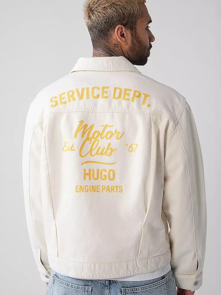 HUGO | Jeansjacke BEDRO | creme