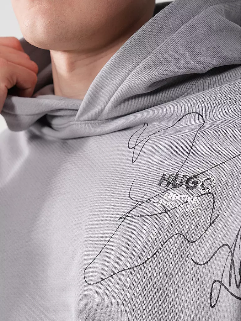 HUGO | Kapuzensweater - Hoodie | hellgrau