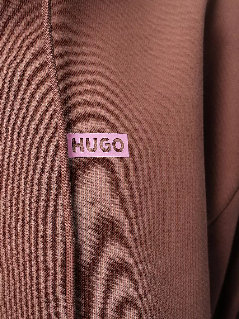 HUGO | Kapuzensweatjacke NARDIMEZ | braun