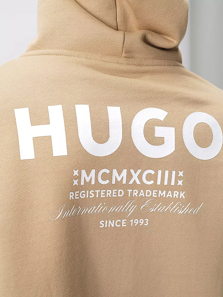 HUGO | Kapuzensweatjacke NARDIMEZ | beige