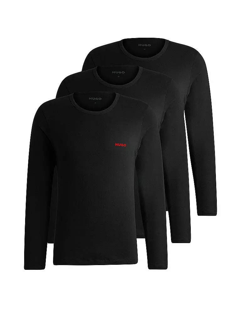 HUGO | Langarmshirt 5er Pkg. black | schwarz