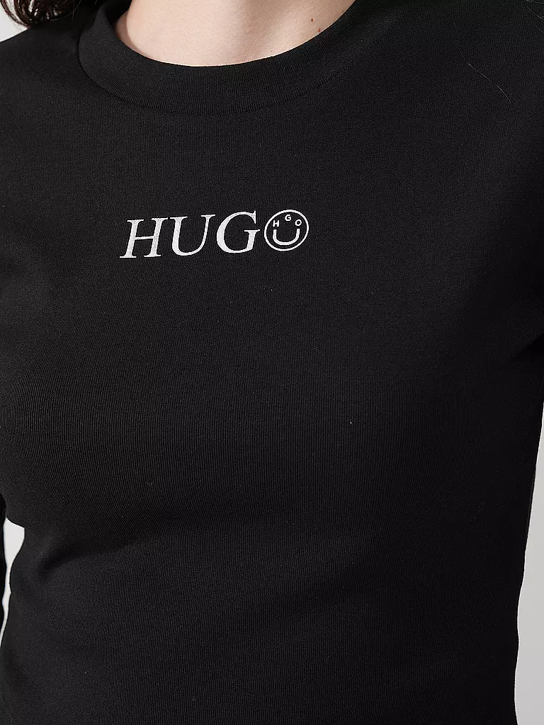 HUGO | Langarmshirt DELLA_B | schwarz