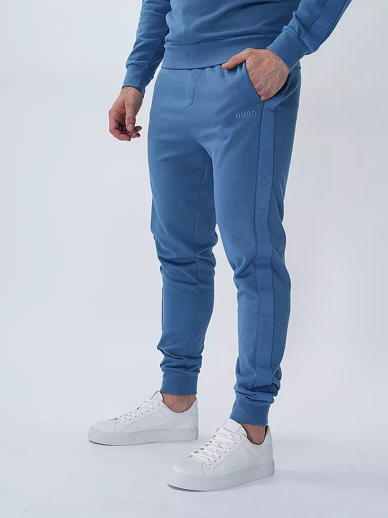 HUGO | Loungewear Hose | blau