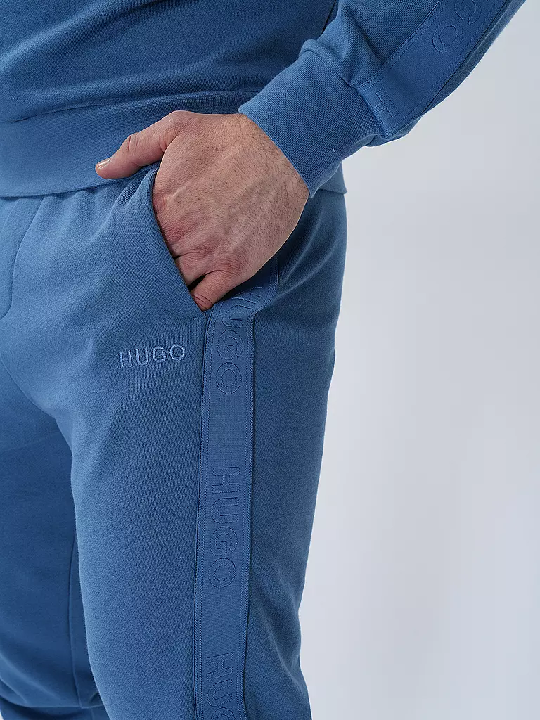 HUGO | Loungewear Hose | blau