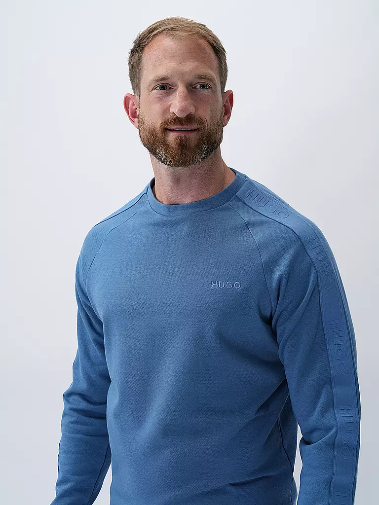 HUGO | Loungewear Pullover | blau