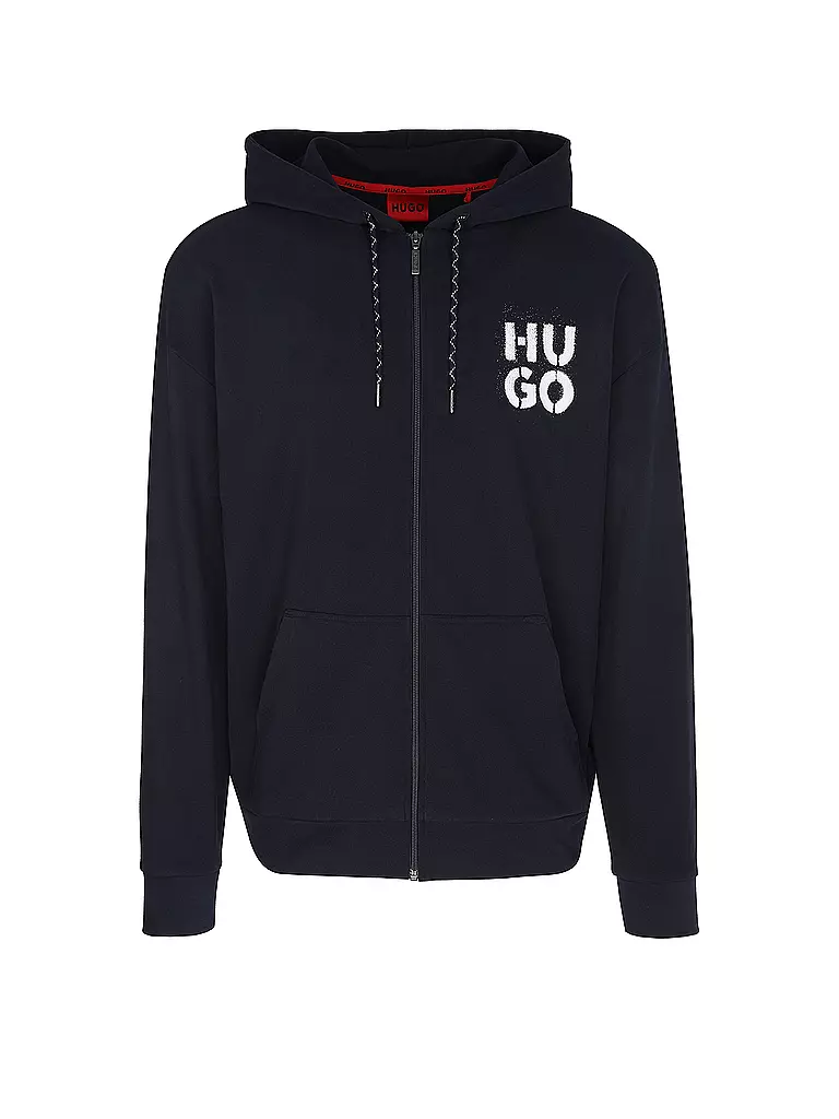 HUGO | Loungewear Sweatjacke  | blau