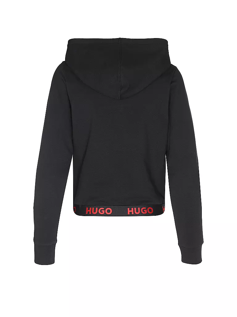 HUGO | Loungewear Sweatjacke SPORTY | schwarz